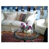 Sofa and club chair