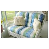Wicker loveseat