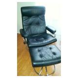 leather recliner with ottoman