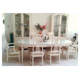 Dining Room with three piece china cabinet