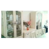 Three piece china cabinet