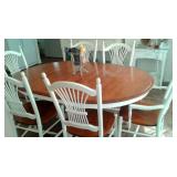 table and chairs for (6)