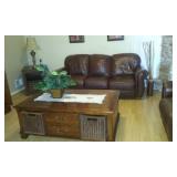Leather sofa set
