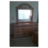 dresser with mirror