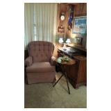 Chair with vintage stereo