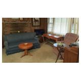 Family room with sofa table and sofa bed