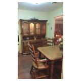 Dining room with china cabinet