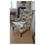 nautical wing back chair