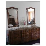 Queen bedroom dresser/mirror
