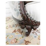 Hand carved formal sofa