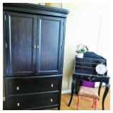 armoire and secretrary 