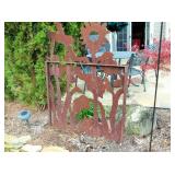 Metal garden decor