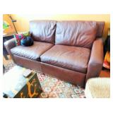 leather sofa bed