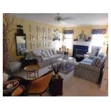 Living room with nautical sofa