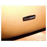 Natuzzi leather sofa lable