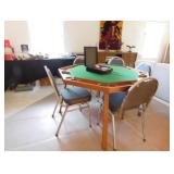 Poker table with chips