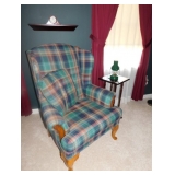 Rustic wingback chair