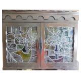 J.Fonmarty stained glass cabinet