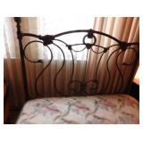 Full size metal headboard bed