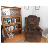 Barrister Bookcase and lift chair