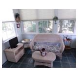 resin wicker sunroom set