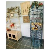 birdcage wine rack and bakers rack