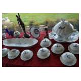 FABULOUSE Limoges Fish set, sculpture