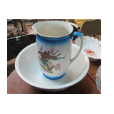 bluebird bowl and pitcher