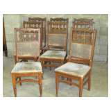 8 oak chairs