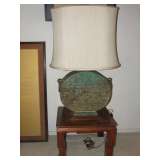 Chinese bronze table lamp circa 1970
