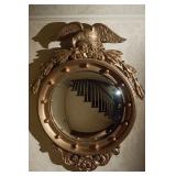 Antique convexes eagle mirror