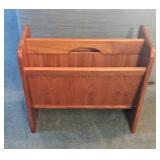 Vintage Danish modern  magazine rack