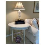 vintage wicker table