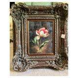 oil on canvas in elaborate frame