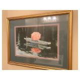 framed watercolor print