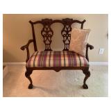 chippendale inspired settee