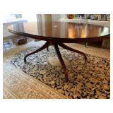 mid century spider leg oval table