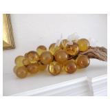 MCM Acrylic Amber Grapes Decor