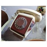 Vintage ITT Rotary Telephone PC1300