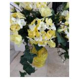 Faux Flowers in Vase