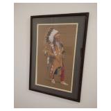 Randy Steffen "Black Bird Hunkpapa Sioux" signed & numbered print 770/1000