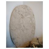 Large Oval Marble Table Top Slab - Made in Italy