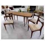 MCM Drexel Profile Double Drop Leaf Table and MCM Drexel Profile Chairs