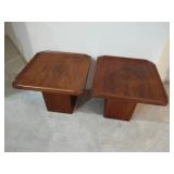 MCM Brown-Saltman California Small Walnut Wood Side Tables (super rare find)