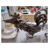 MCM Copper Rooster Brutalist Sculpture