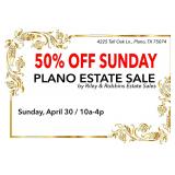 50% OFF SUNDAY