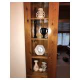 BLACK VALENTINE GLASS VASE, HULL ART, POTTERY