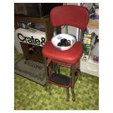 RED COSCO STOOL CHAIR