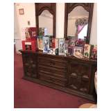 DOUBLE MIRROR DRESSER MID CENTURY