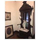 ANTIQUE LARGE HALL TREE HALLTREE